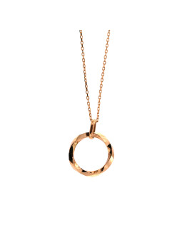 Rose gold pendant necklace CPR31-10