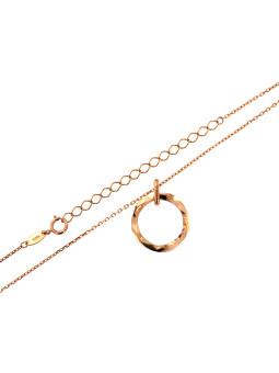 Rose gold pendant necklace CPR31-10