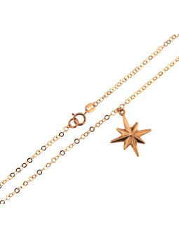 Rose gold pendant necklace CPR39-02 47CM