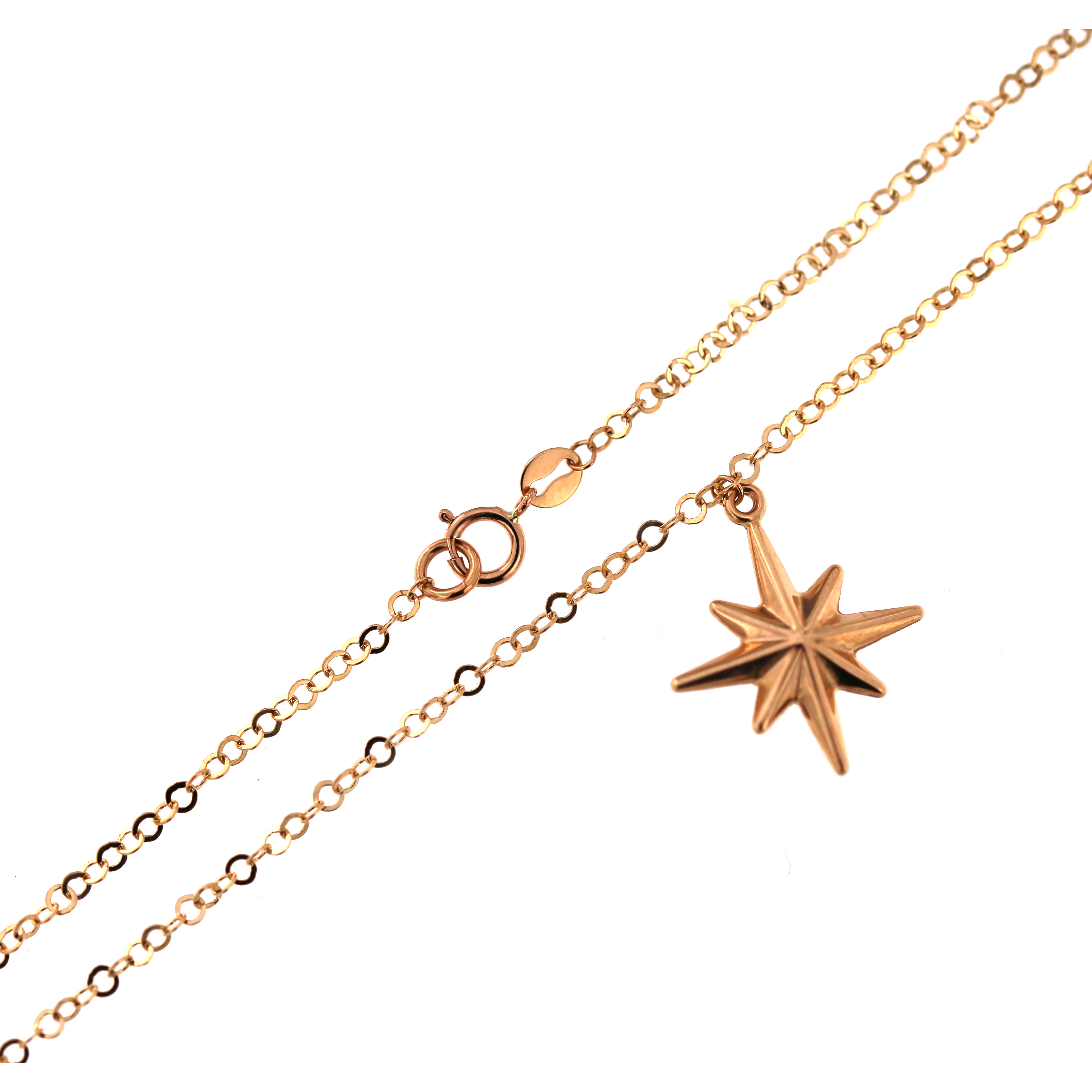 Rose gold pendant necklace CPR39-02 47CM