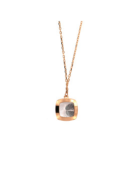 Rose gold pendant necklace CPR42-01 40/45CM