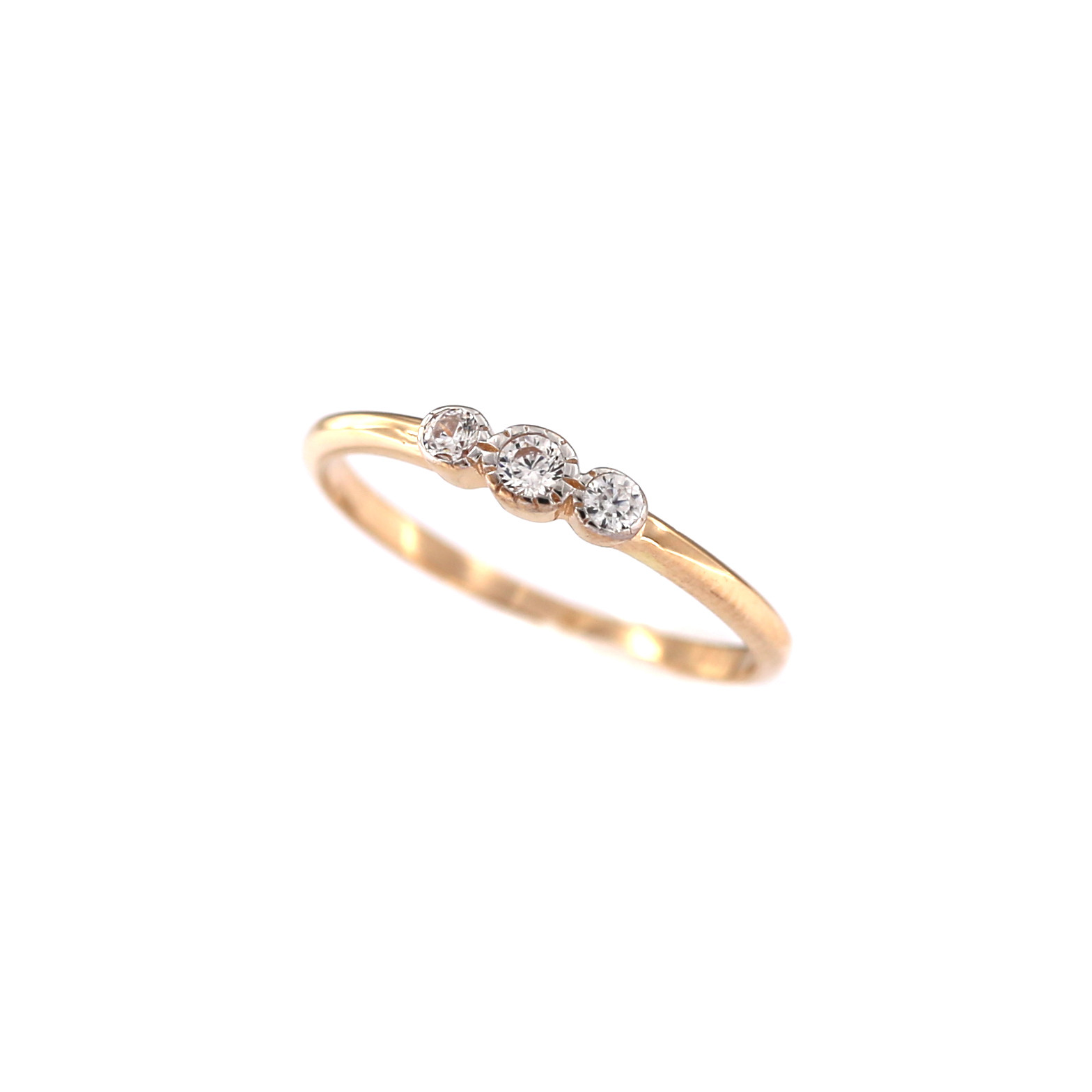 Rose gold zirconia ring DRT01-07 16.5MM