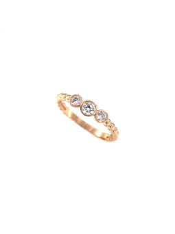 Rose gold zirconia ring DRT01-08
