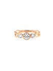 Rose gold zirconia ring DRT03-01 