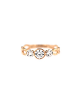 Rose gold zirconia ring DRT03-01