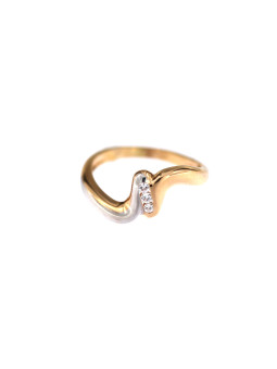 Auksinis žiedas su cirkoniais DRT05-08