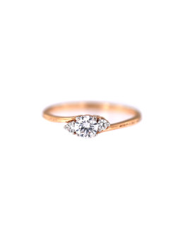Rose gold zirconia ring DRT05-12