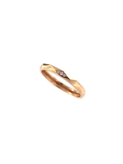 Auksinis žiedas su cirkoniais DRT05-14 17MM