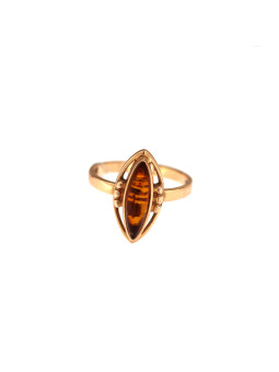 Rose gold amber ring DRG02-02