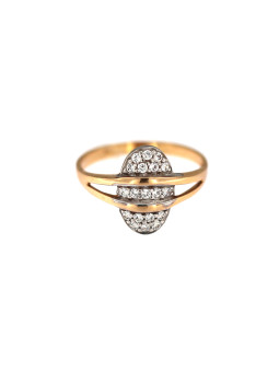 Auksinis žiedas su cirkoniais DRC01-02