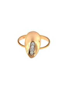 Auksinis žiedas su cirkoniais DRC01-04