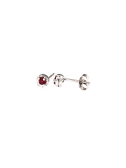 White gold ruby earrings BBBR02-04-03
