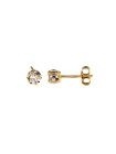 Yellow gold earrings with diamonds BGBR01-04-07 