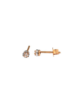 Rose gold diamond earrings BRBR01-03-09