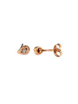 Rose gold diamond earrings BRBR01-07-05