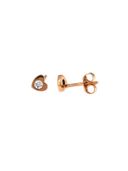 Rose gold diamond earrings BRBR01-09-04
