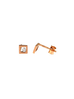 Rose gold diamond earrings BRBR01-10-04