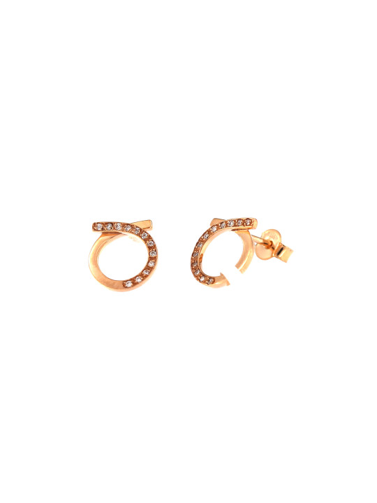 Rose gold diamond earrings BRBR01-10-05