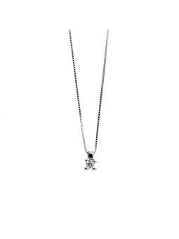 White gold diamond pendant necklace CPBR03-02