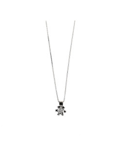 White gold diamond pendant necklace CPBR04-04