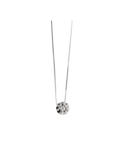 White gold diamond pendant necklace CPBR05-03