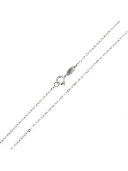 White gold chain CBCAB-0.80MM