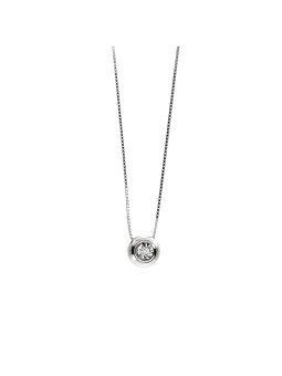 White gold diamond pendant necklace CPBR06-04