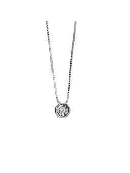 White gold diamond pendant necklace CPBR06-05