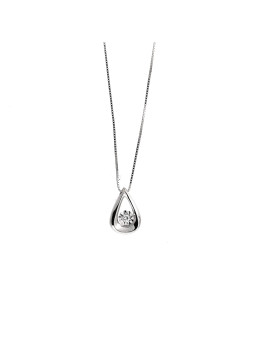 White gold diamond pendant necklace CPBR07-05