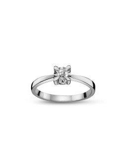 White gold engagement ring with diamond DBBR01-19