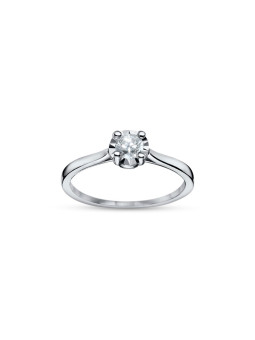 White gold engagement ring with diamond DBBR01-20 0.02CT