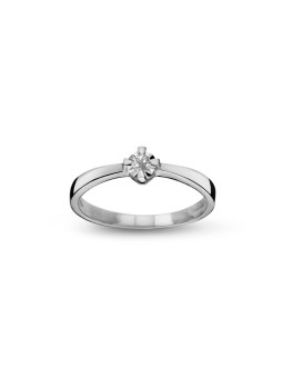 White gold engagement ring with diamond DBBR01-21