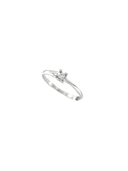 White gold engagement ring with diamond DBBR01-23