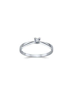 White gold engagement ring with diamond DBBR01-24