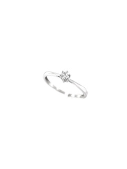 White gold engagement ring with diamond DBBR02-22 0.20CT