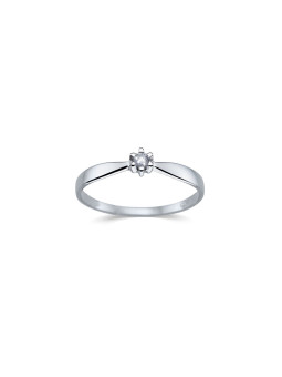 White gold engagement ring with diamond DBBR02-24
