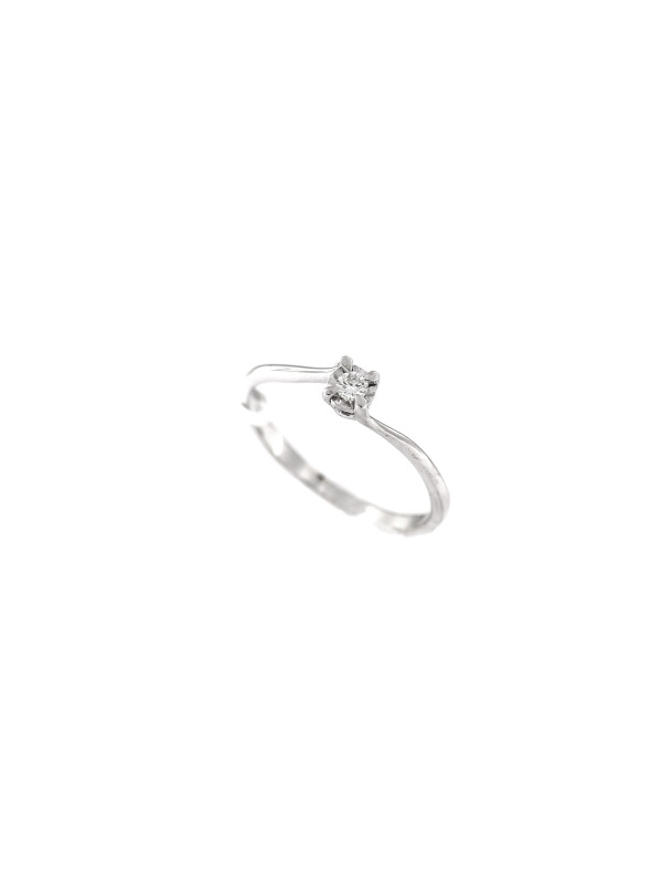 White gold engagement ring with diamond DBBR08-15