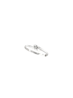 White gold engagement ring with diamond DBBR08-22