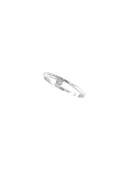 White gold engagement ring with diamond DBBR09-14