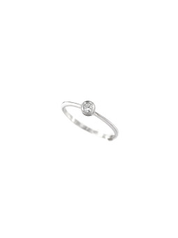 White gold engagement ring with diamond DBBR17-05