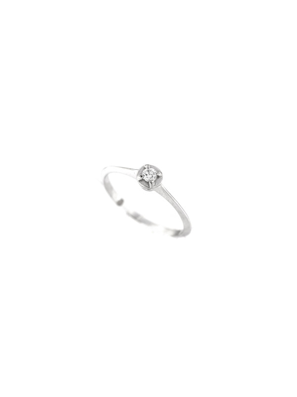 White gold engagement ring with diamond DBBR17-06