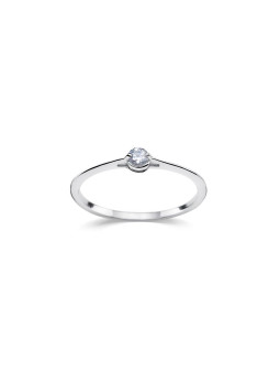 White gold engagement ring with diamond DBBR17-07