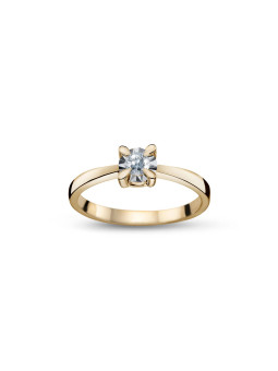Yellow gold engagement ring with diamond DGBR01-06