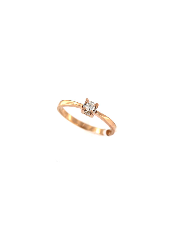 Rose gold ring with diamond DRBR01-35