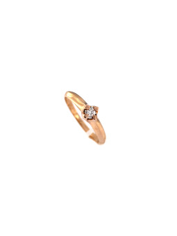 Rose gold ring with diamond DRBR01-36