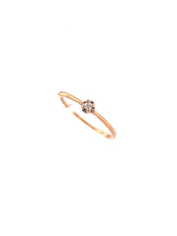 Rose gold ring with diamond DRBR01-38