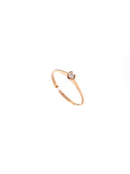 Rose gold ring with diamond DRBR01-44