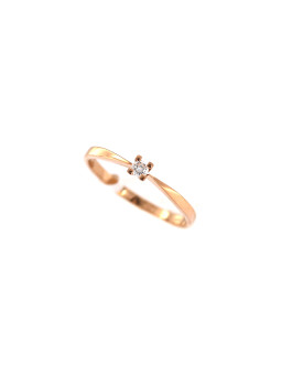 Rose gold ring with diamond DRBR01-45
