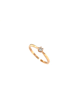 Rose gold ring with diamond DRBR02-39