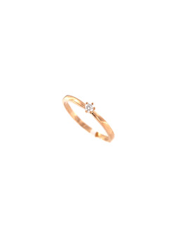 Rose gold ring with diamond DRBR02-44